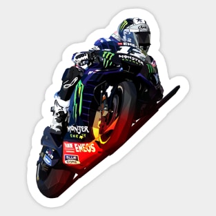 Low Poly Maverick Viñales Sticker